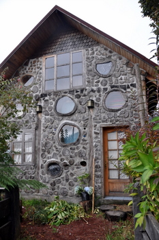 Casa de troncos huecos
